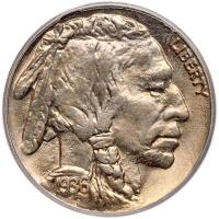 1936-S Buffalo 5C. Repunched S PCGS MS66