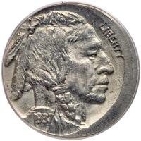 1937. MINT ERROR. Struck 5% off center