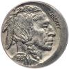 1937. MINT ERROR. Struck 5% off center