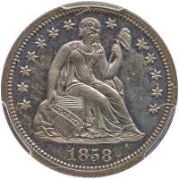 1858 PCGS Proof 66