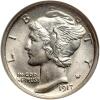 1917 Mercury 10C NGC MS64