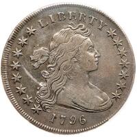 1796 Bust $1. Sm Date, Lg Letters