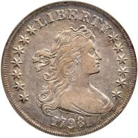 1798 Bust $1. Heraldic Eagle NGC EF40