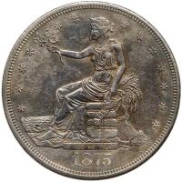 1875-CC Trade Dollar Sharpness of Almost Unc