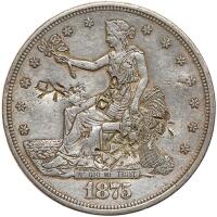 1875-CC Trade $1 Sharpness of XF