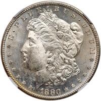 1880 Morgan Dollar NGC MS66
