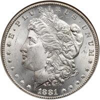 1881-CC Morgan $1 NGC MS64