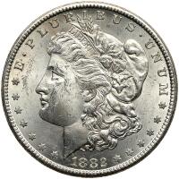1882-CC Morgan Dollar MS60