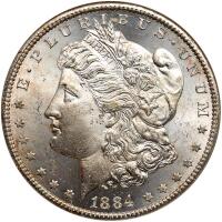 1884-CC Morgan Dollar NGC MS65