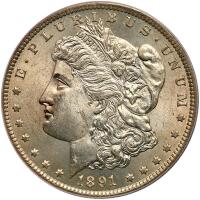 1891-CC Morgan $1 PCGS MS64