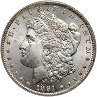 1891-CC Morgan $1 PCGS MS64