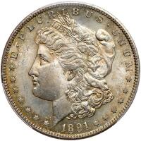1891-S Morgan $1 PCGS MS63