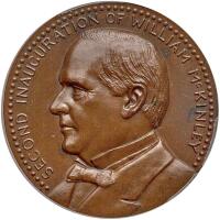 William McKinley Second Inaugural Medal, 1901 PCGS MS64