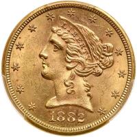 1882-S. PCGS MS63