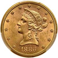 1886-S $10 Liberty PCGS MS63