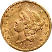 1875-CC. PCGS AU55