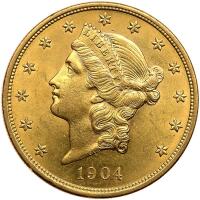 1904 $20 Liberty MS63