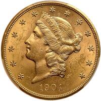 1904 $20 Liberty PCGS MS63