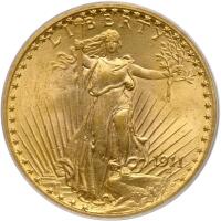 1911 $20 St. Gaudens PCGS MS63