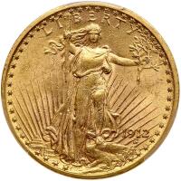 1912 $20 St. Gaudens PCGS MS62