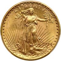 1924 $20 St. Gaudens PCGS MS64