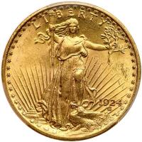 1924 $20 St. Gaudens PCGS MS64
