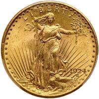 1924 $20 St. Gaudens PCGS MS64