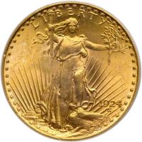 1924 $20 St. Gaudens PCGS MS64