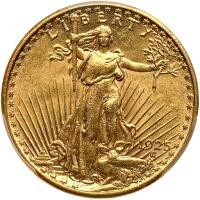 1925 $20 St. Gaudens PCGS MS63
