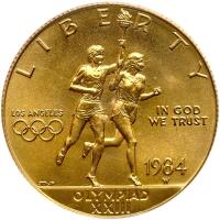 1984-W. $10.00 Los Angeles Olympic Torch Bearer PCGS MS69