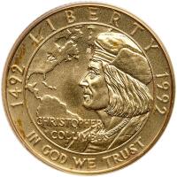 1992-W Christopher Columbus Quincentenary $5 Gold PCGS MS69