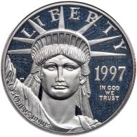 1997-W $50 Platinum Eagle PCGS PF69 Deep Cameo