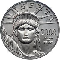 2008 $100 Platinum Eagle