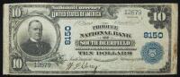 $10 National Bank Note. Produce NB, South Deerfield, MA. Ch. 8150. Fr. 625.