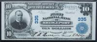 $10 National Bank Note. First NB of Bridgeport, CT. Ch. 335. Fr. 626. PMG Choice Extremely Fine 45