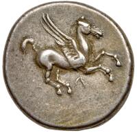 Acarnania, Leukas. Ca. 350-320 BC. Silver Stater (8.47g) Choice XF