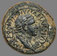 City Coins of Israel. Caesarea. Domitian, AD 81-96. AE 17 mm (6.52g) VF