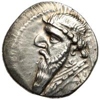Parthian Kingdom. Mithradates II, c. 121-91 BC. Silver Drachm (4.16g) Superb XF