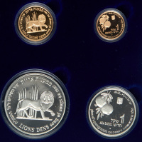 Lions' Dens, in Holy Land Wildlife Series, Set of Gold and Silver Coins