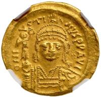 Justin II, AD 565-578. Gold Solidus (4.42g)
