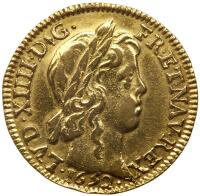 France. Louis d'or a la meche longue, 1652-K PCGS XF