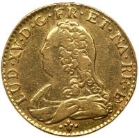 France. Louis d'or aux lunettes du Bearn, 1731-Cow (Pau) PCGS XF