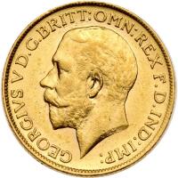 Great Britain. Sovereign, 1911 About Unc