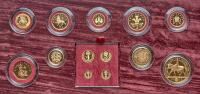 Great Britain. Golden Jubilee Gold Proof Set, 2002 Choice Brilliant Proof