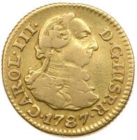 Spain. 1/2 Escudo, 1787-DV (Madrid) About VF
