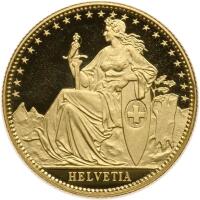 Switzerland. 1/10 Unze, 1987 Choice Brilliant Proof