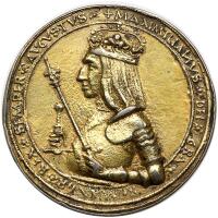 Austria. House of Habsburg. Cast medal, gold-plated, after the Show Guldiner, 1505