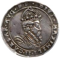 Austria-Habsburg. Silver Funeral Jeton (Medal), 1577 PCGS XF