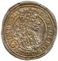 Bohemia. 3 Kreuzer (Groschen), 1704-GE (Prague). PCGS Unc