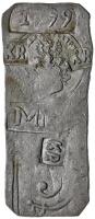 Bohemia. Lead 5 Kreuzer Military Stamp Tyn on Moldau Money, 1799 VF